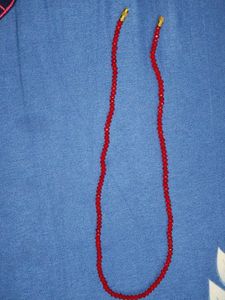 Red Crystal Mala (9 Inch) Chain