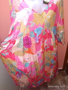 Xxl New U Floral Print Kurta/ Dress