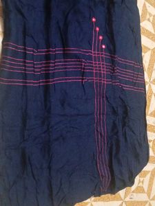 Embroidered Pink Kurta