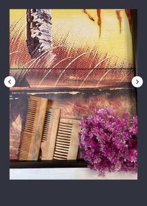 Wooden Neem Comb. 3 Piece Of Comb.