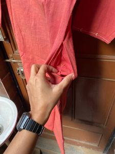 South Cotton Straight Kurta With One Side Pocket