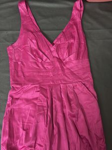 Pink V-Neck Dress