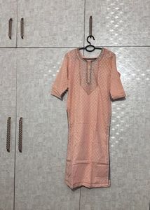 Elegant Peach Kurta Suit Set
