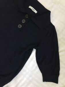 Navy Soft knit top Bust 36
