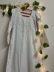white kurta set