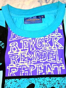 Louis Vuitton All Over Print Blue T-shirt.
