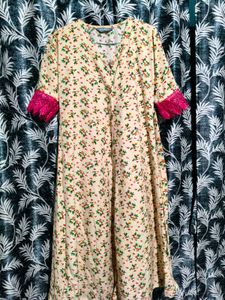 Gufrina Floral Print Kurta M