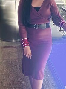 Woolen Bodycone Dress