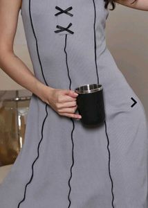 Gray Mini Slip Dress