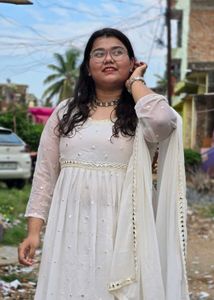 Elegant White Embroidered Kurta Set