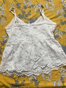 FOREVER NEW White Lace top