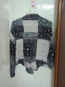 Patchwork Print Shirt