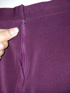 Purple Pencil Skirt