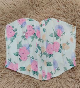 Zara floral Bustier