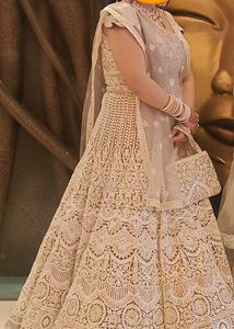Elegant Pastel Lehenga with Intricate Embroidery a