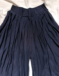 Flared Women Dark Blue Plazo 😍