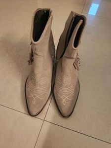 Branded original leather Cowgirl Ankle Boots