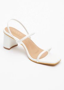 White Strappy Heels