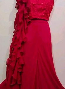 Price Drop✨Maroon Ruffled Plazzo Dress💐💕