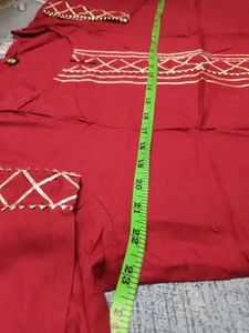 Maroon Kurta