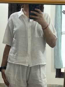 White Linen Set