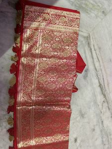 Red Colour Banarasi Silk Saree