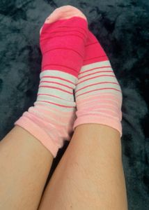 Striped Pink Socks