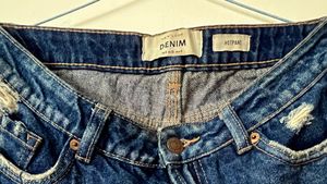 Distressed Denim Shorts