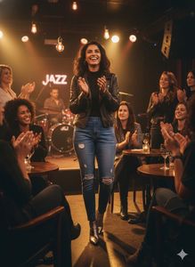 💥Edge &amp; Shine: HUE Distressed Shimmer Jeggings! ✨