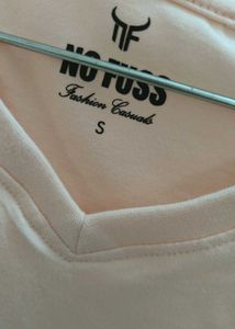 Peach V-Neck T-Shirt