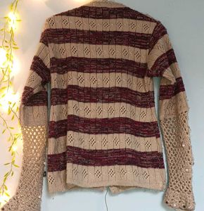 Striped Knit Cardigan