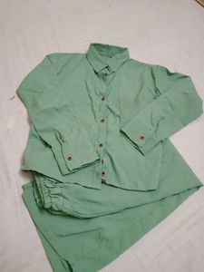 Green Two-Piece Set