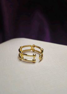 Combo Of 3 Gold Plated Anti-tarnish Statement ring