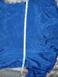 saree type top Blue Dress