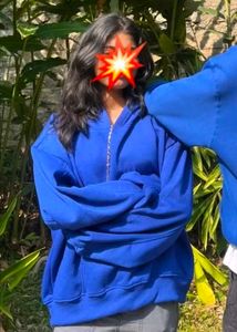 Royal Blue Oversized Hoodie