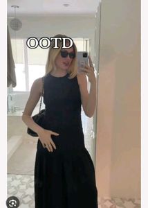 H&amp;M Sleeveless Black Maxi Dress