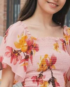 Floral Smocked Top