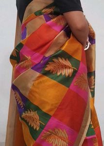 Colorful Patchwork Saree