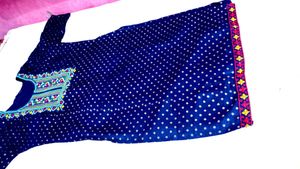 Embroidered Blue Kurta