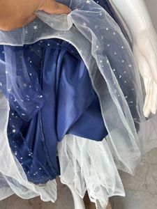 Blue Starry Sequined Gown