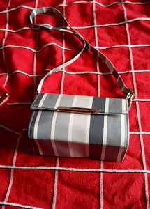 Striped Crossbody Bag