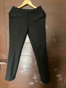 Cantabil Women’s  Slim Fit  Black Trouser