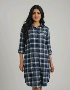 Plaid Shirt Dress