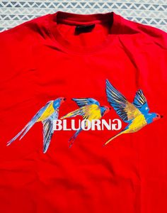 Red BLUORNO Bird T-Shirt