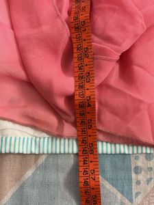 Designer Dhoti Style Long Pink Kurta Dress