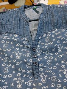Jeans Coloured Kurta For Women