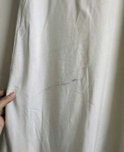 Long Gown With Embroidery On Neck And Border