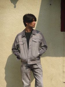 Gray Jacket & Pants Set