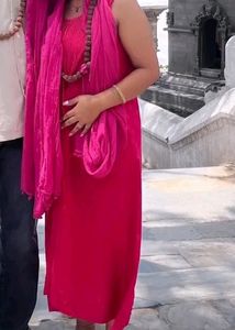 Pink Sleeveless Suit