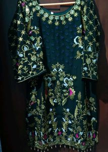 Emerald Green Embroidered Tunic